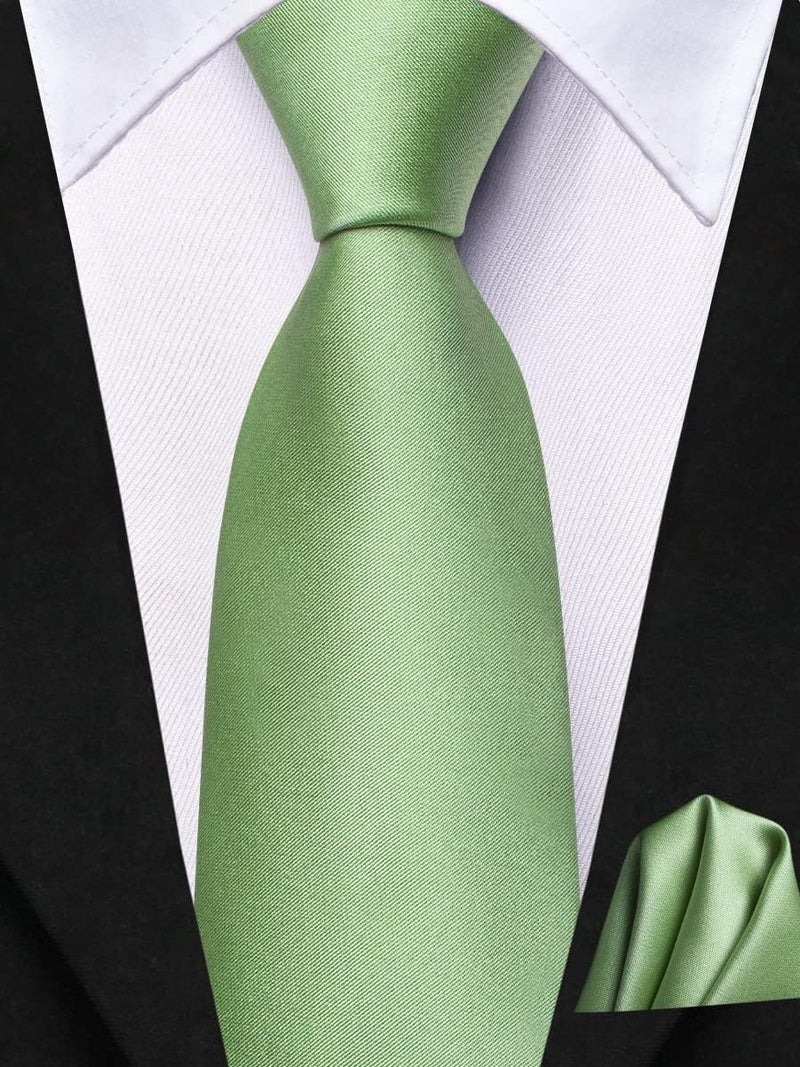 Dubulle Ties for Boys Self Tie Silk Paisely Striped Kids Necktie and Pocket Square Set for Age 8-11 - Image 3